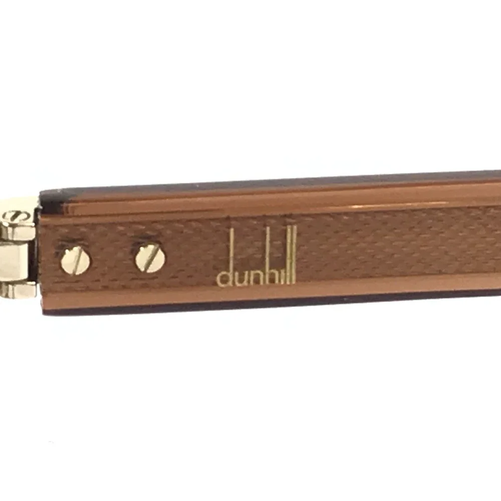Dunhill Eyeglasses Frames DU0048O 006 Shiny Brown Square Full Rim 49-20-150